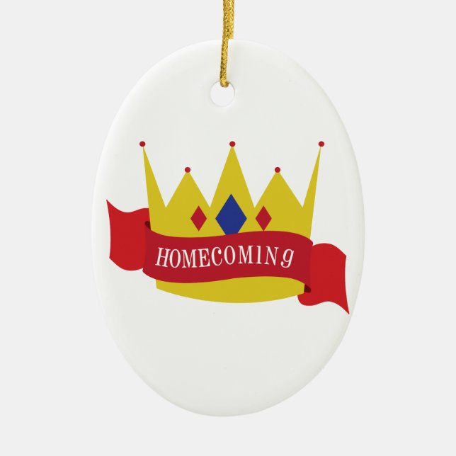 Homecoming Ceramic Ornament (Front)