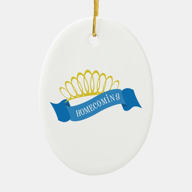 Homecoming Ceramic Ornament (Front)