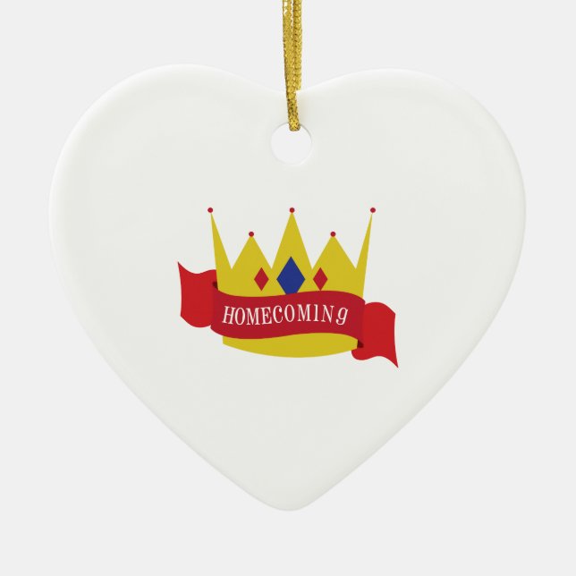 Homecoming Ceramic Ornament (Front)