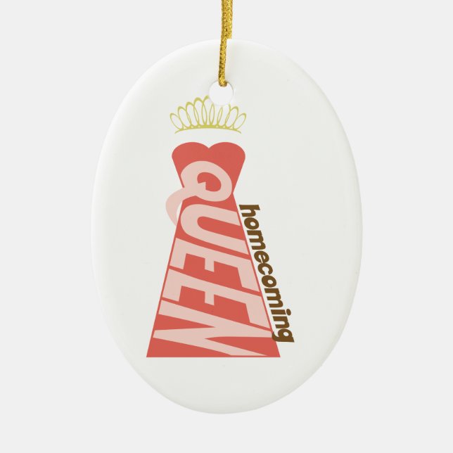 Homecoming Ceramic Ornament (Front)