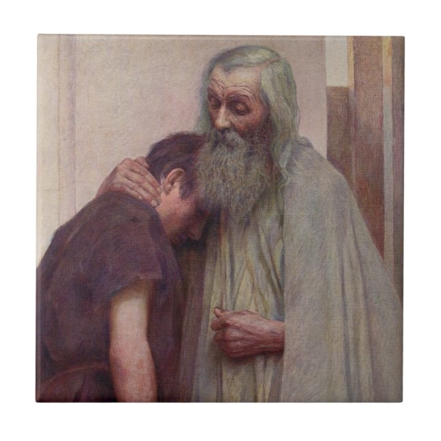 Homecoming (Father and Son) Ceramic Tile (Front)