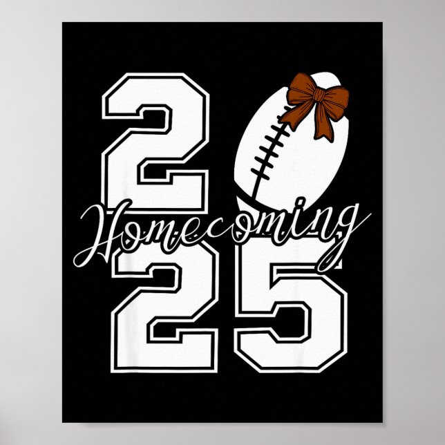 Homecoming Hoco 2025 School Team Spirit Reunion Fo Poster (Front)