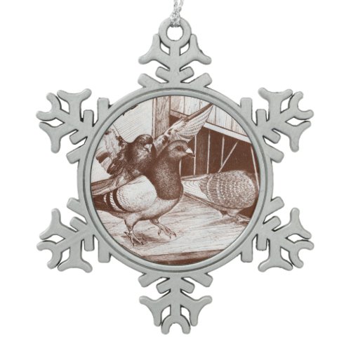 Homecoming Homers Snowflake Pewter Christmas Ornament