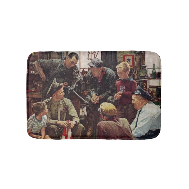 Homecoming Marine Bathroom Mat (Front)