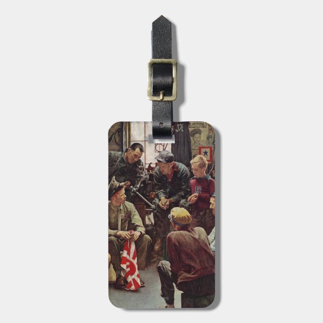 Homecoming Marine Luggage Tag (Front Vertical)