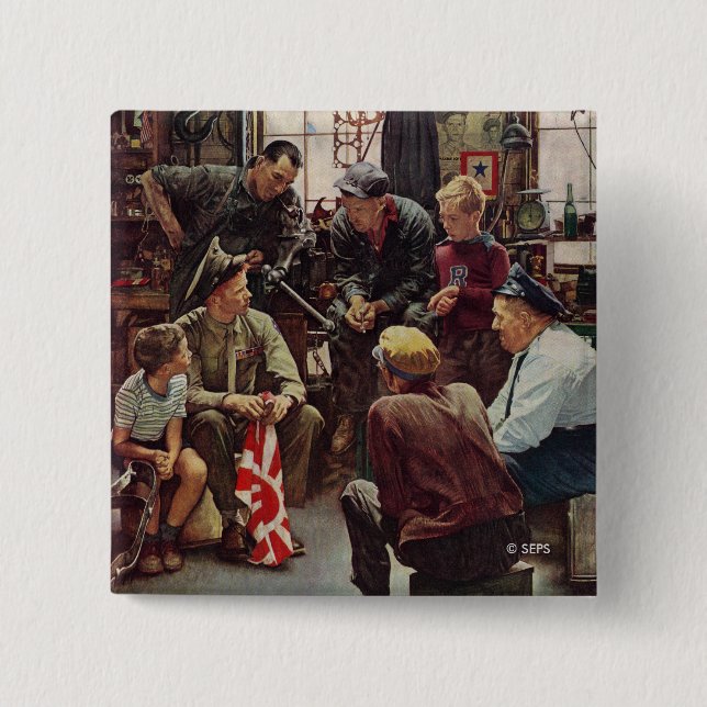 Homecoming Marine Pinback Button (Front)