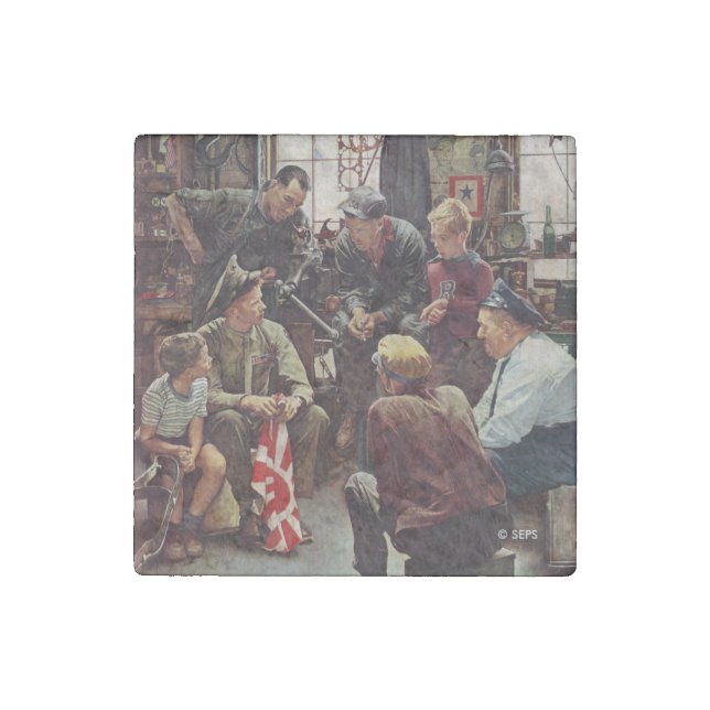 Homecoming Marine Stone Magnet (Front)