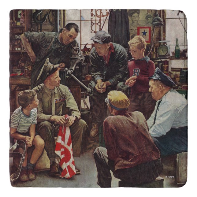 Homecoming Marine Trivet (Front)