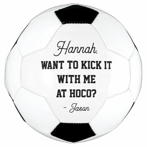 Homecoming Proposal or Prom Proposal Ideas Soccer Ball
