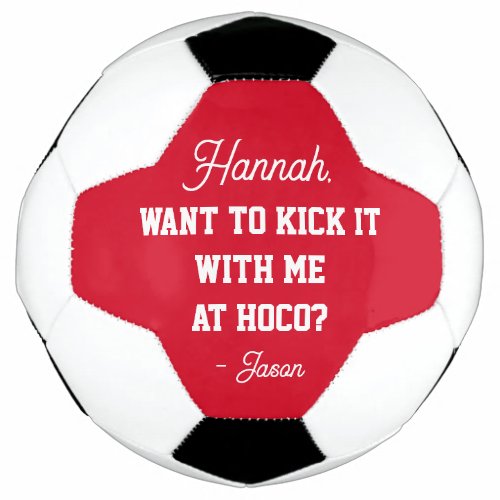 Homecoming Proposal Promposal Kick It With Me Hoco Soccer Ball