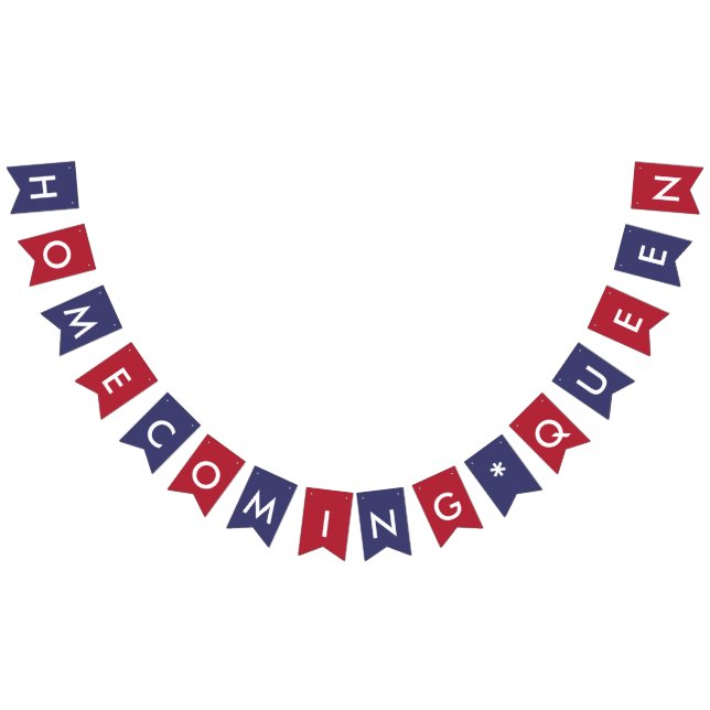 Homecoming Queen American Flag Colors Typography (All)