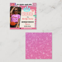 Homecoming Queen Campaign Flyer Enclosure Card