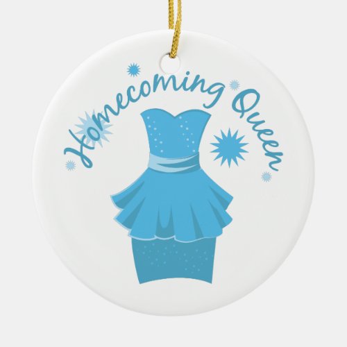 Homecoming Queen Ceramic Ornament