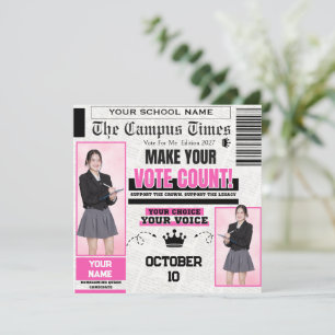 Homecoming Queen flyer Card