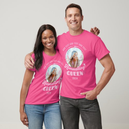 Homecoming Queen Pink HOCO Photo T_Shirt