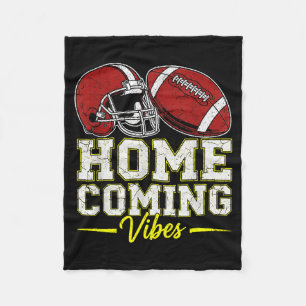 Homecoming Vibes For Teens Football Game Outfits D Fleece Blanket