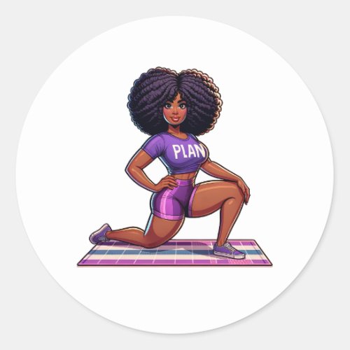 Homegirl Fitness Classic Round Sticker