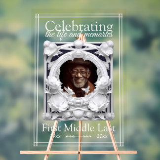 Homegoing Tribute (no background) Acrylic Sign