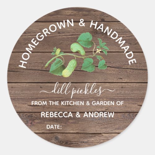 Homegrown & Handmade Dill Pickle Barnwood