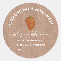 Homegrown & Handmade Jalapeno Chili Sauce Jar