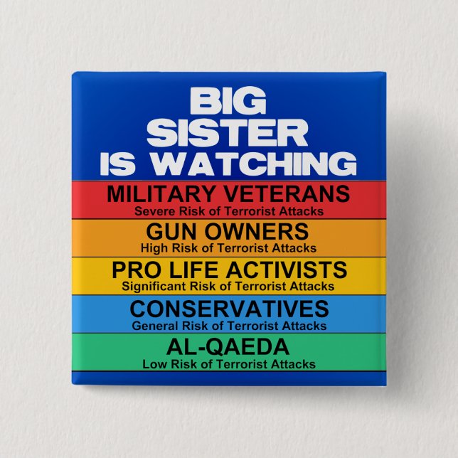 Homeland Security Advisory System Button (Front)