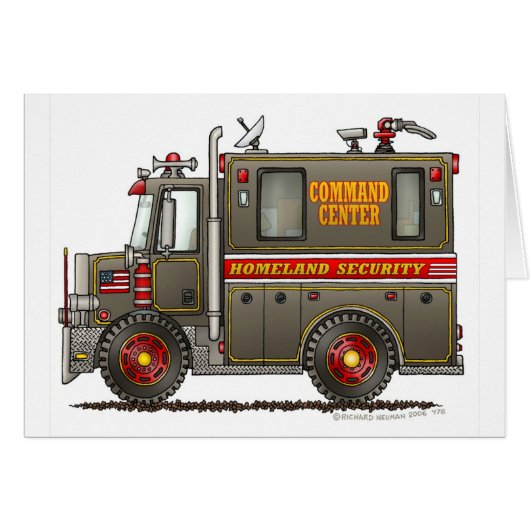 Homeland Security Command Truck Cards (Front Horizontal)