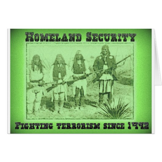 Homeland Security Fighting Terrorism Since 1492 Cards (Front Horizontal)