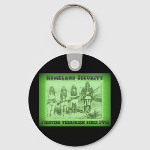Homeland Security Fighting Terrorism Since 1492 Keychain