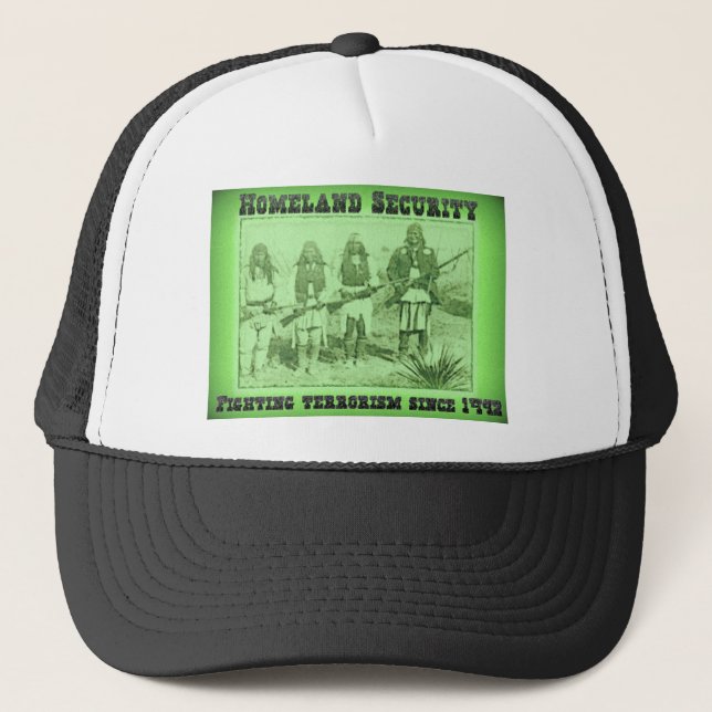 Homeland Security Fighting Terrorism Since 1492 Trucker Hat (Front)
