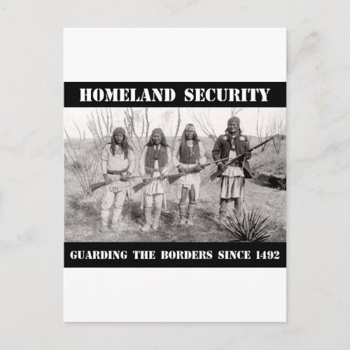 HOMELAND SECURITY Guarding The Borders since 1492 Postcard