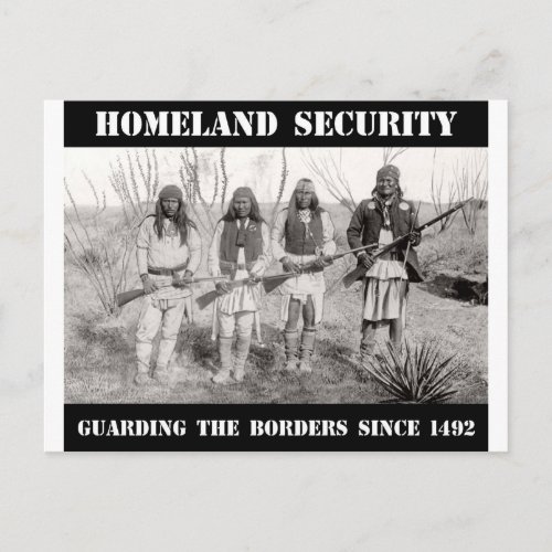 HOMELAND SECURITY Guarding The Borders since 1492 Postcard