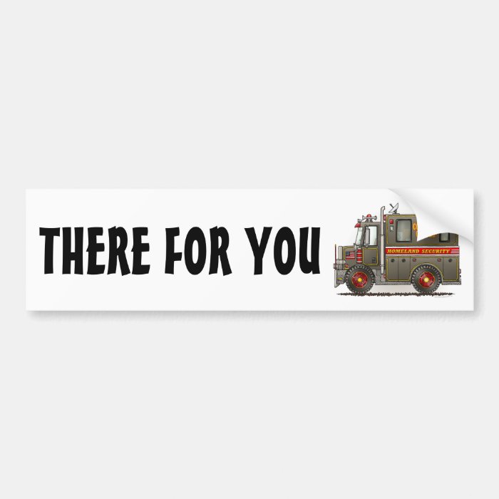Homeland Security Truck Bumper Sticker TFY