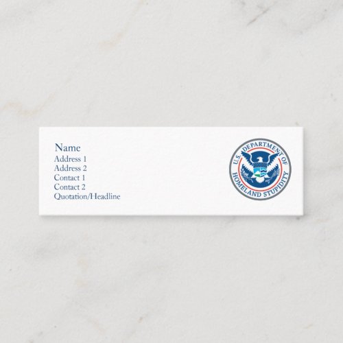 Homeland Stupidity Skinny Profile Cards Business Cards