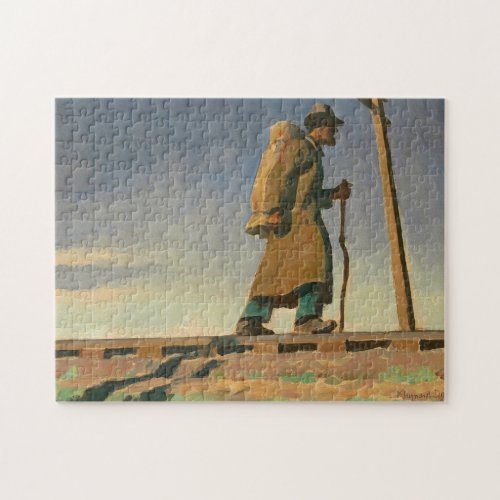 Homeless Man 1938 by Maynard Dixon Jigsaw Puzzle