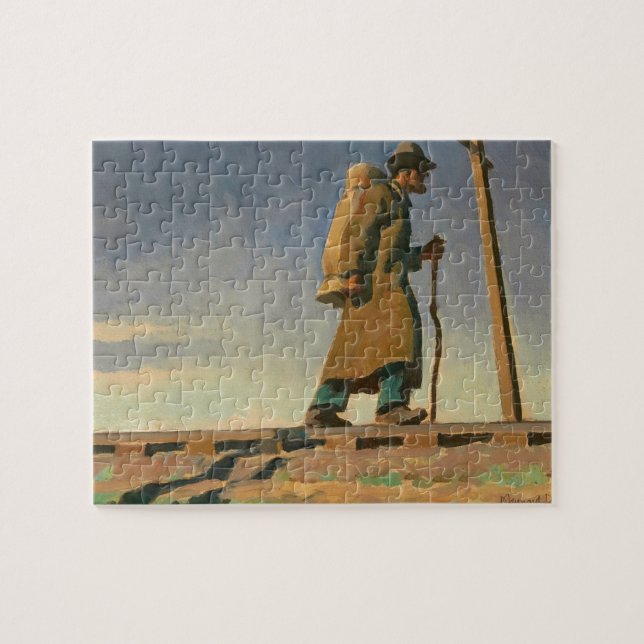 Homeless Man by Maynard Dixon Jigsaw Puzzle (Horizontal)