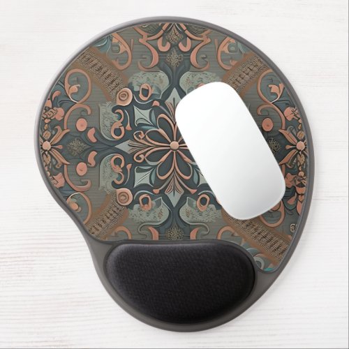 Homely cottage pattern gel mouse pad