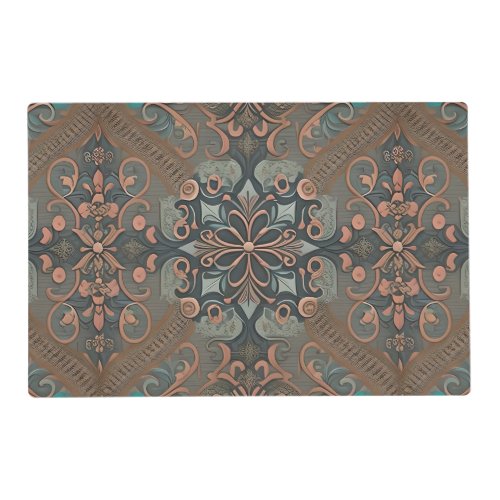Homely cottage pattern placemat