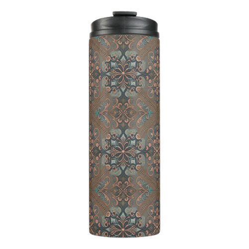 Homely cottage pattern thermal tumbler