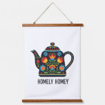 Homely home teapot design hanging tapestry