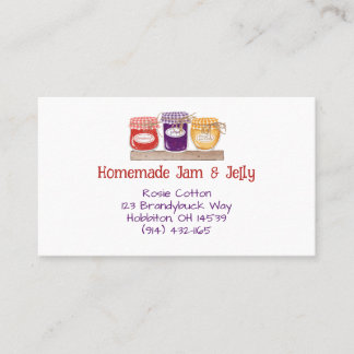 Homemad Jam & Jelly Business Card