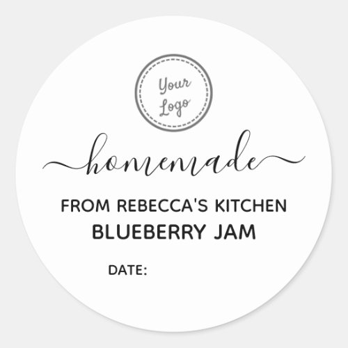 Homemade Add Your Logo  Jam Canning Label