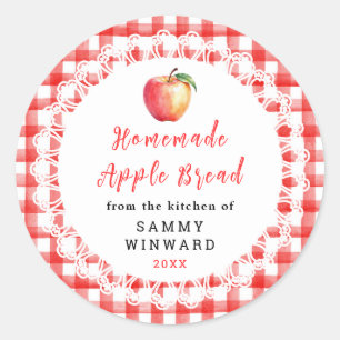 Homemade Apple Bread Label
