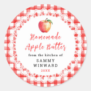 Homemade Apple Butter Jar Label