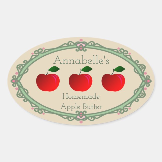 Homemade Apple Butter Label (Front)