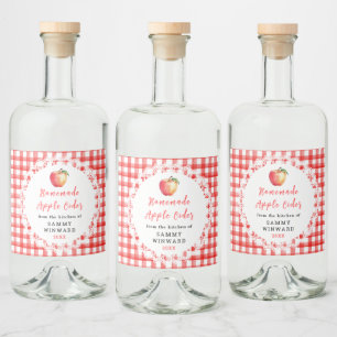 Homemade Apple Cider Bottle Label