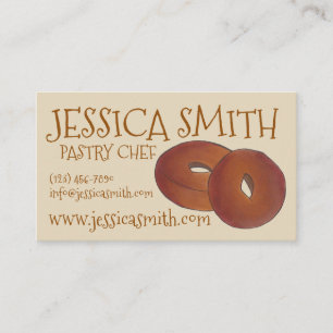 Homemade Apple Cider Donuts Doughnuts Baker Chef Business Card