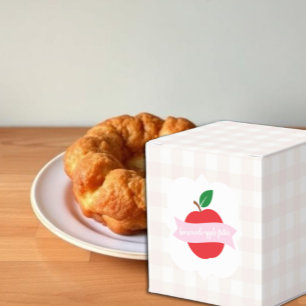 Homemade Apple Fritter Favor Boxes