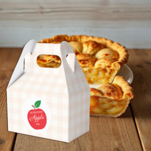 Homemade Apple Pie Baby Shower Favor Boxes