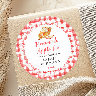 Homemade Apple Pie Food Label
