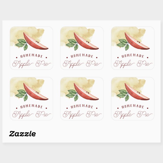 Homemade Apple Pie Labels  (Sheet)